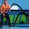 Battle Rope Gym Exercise Black Rope for Power Training Fitness Battle Training