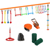 Kids' Outdoor Climbing Rope Ladder Swing with Hanging Strap Play Swing Sets Accessories
