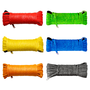 Off Road 4wd UHMWPE Rope Towing Winch Ropes Recovery Rope for ATV UTV Pulling Emergency Tools