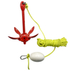 Manufacturer OEM Folding Aluminium Steel Marine Mooring Dock Anchor Kit Anchor and Rope Line