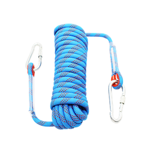 Static Mountain Rock Climbing Rope Double Braided Polyester Nylon Static Safety Climbing Rope