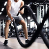 Power Training Cuerda De Batalla Black Nylon Gym Fitness Battle Rope Nylon Gym Rope