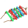 Kids' Outdoor Climbing Rope Ladder Swing with Hanging Strap Play Swing Sets Accessories