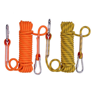 Safety Climbing Rope Double Braided Polyester Nylon Static Mountain Climbing Rope