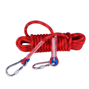 Double Braided Polyester Nylon Safety Climbing Rope Static Mountain Climbing Rope
