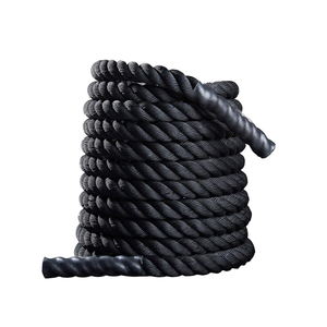 Battle Rope Power Training 9 m Gym Exercise Black Rope for Fitness Battle Training