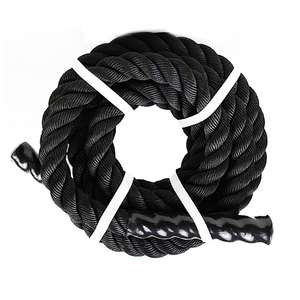 Power Training Cuerda De Batalla Black Nylon Gym Fitness Battle Rope Nylon Gym Rope