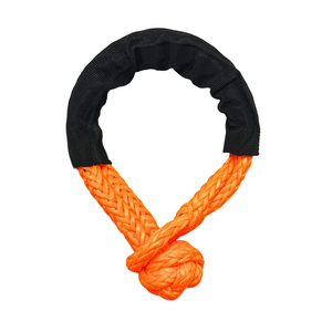 Off Road High Quality 12 Strand UHMWPE Heavy Duty Soft Shackle for Car Towing Emergency Rescue