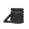 Battle Rop 9 m Gym Exercise Rope Black Nylon 38 mm for Fitness Battle Power Training